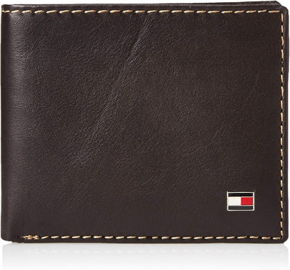 Tommy Hilfiger Cartera Passcase para hombre con ventana de identifi...