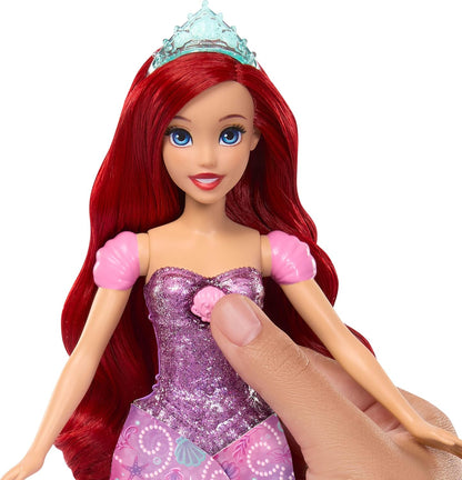 Mattel Disney Princess Ariel - Muñeca transformadora de humano a si...