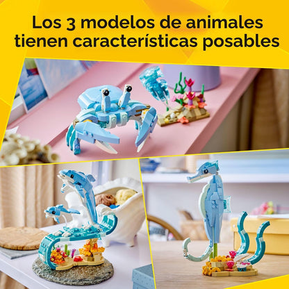 LEGO Creator 3 en 1 Animales marinos: hermosos delfines 31385 | Jug...
