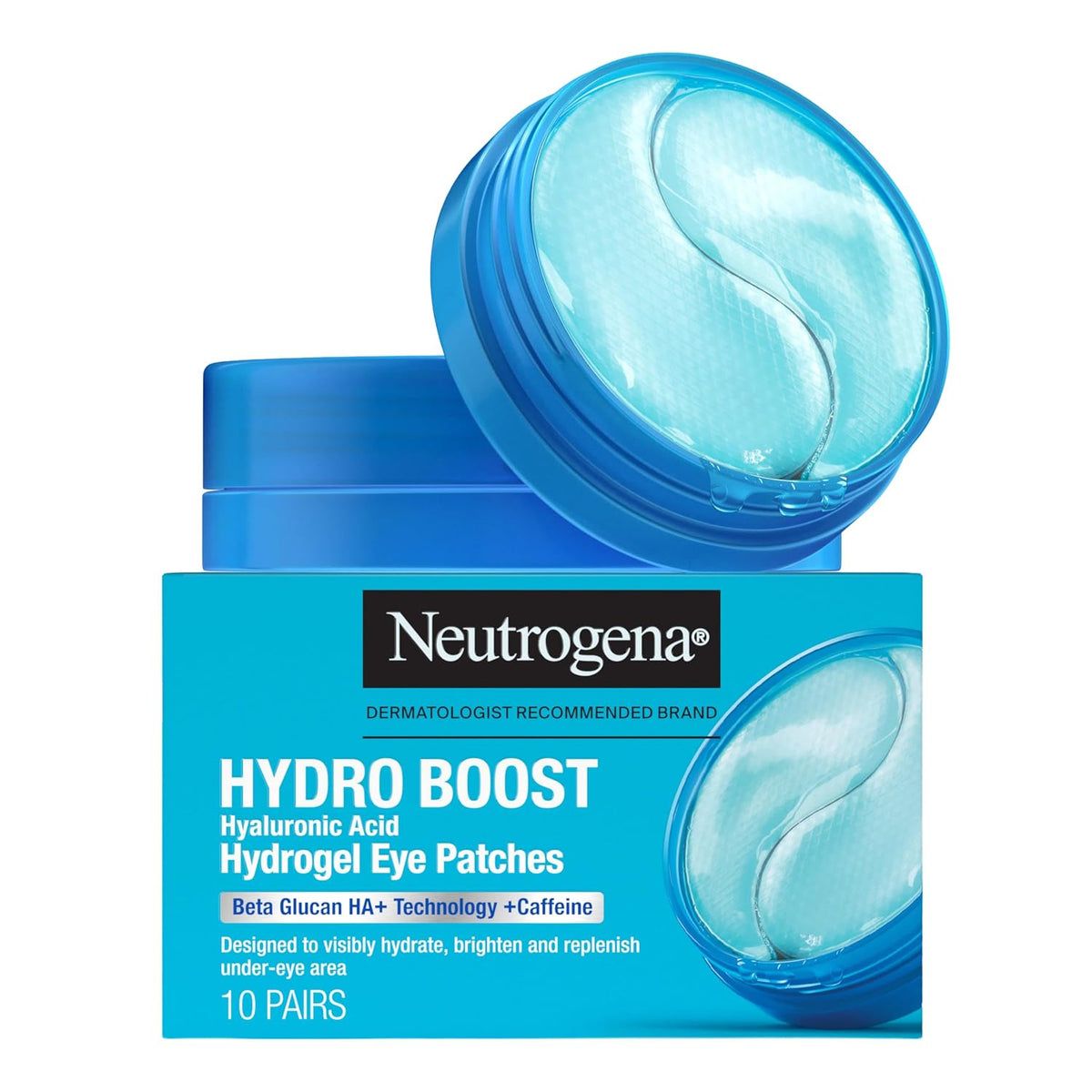 Neutrogena Hydro Boost - Parches para ojos de hidrogel, 10 pares, s...