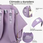 AIJIEKE Mochila para pañales, Mochila para pañales multifuncional g...