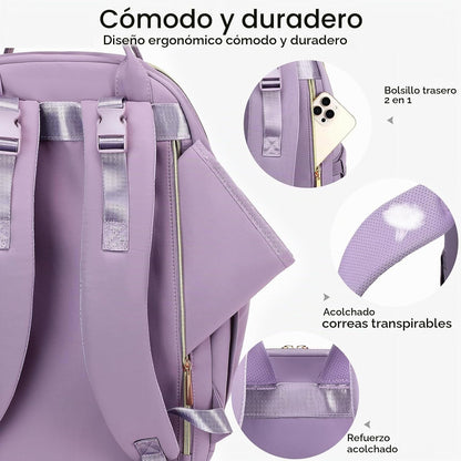 AIJIEKE Mochila para pañales, Mochila para pañales multifuncional g...