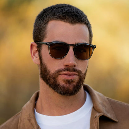 WMP Eyewear - Gafas de sol polarizadas modernas y redondas para hom...