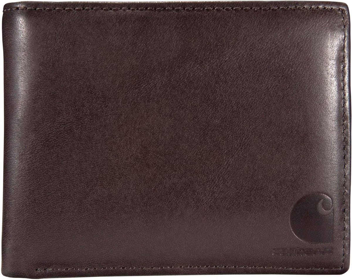 Carhartt Cartera de cuero marrón claro aceite | Cartera para hombre...