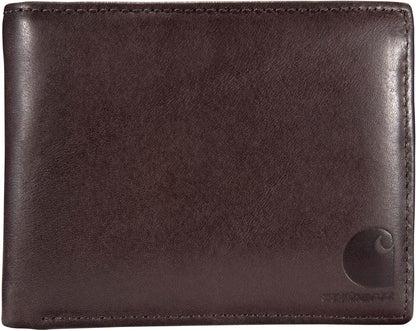 Carhartt Cartera de cuero marrón claro aceite | Cartera para hombre...