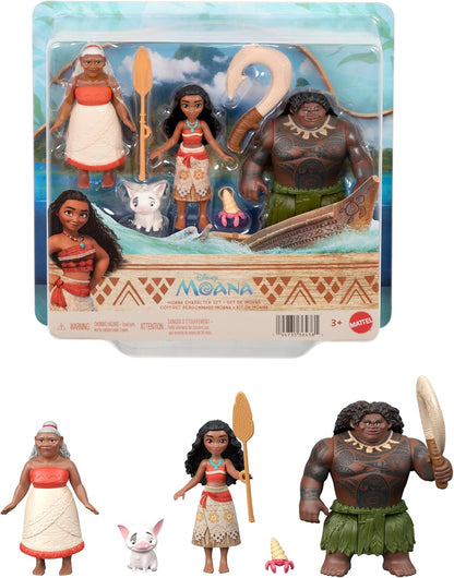 Mattel Disney Moana - Juego de 3 muñecas pequeñas y accesorios | La...
