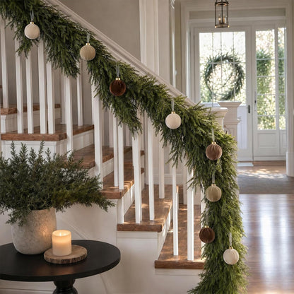 Adornos de bola de Navidad de 15 quilates, decoración de árbol de N...