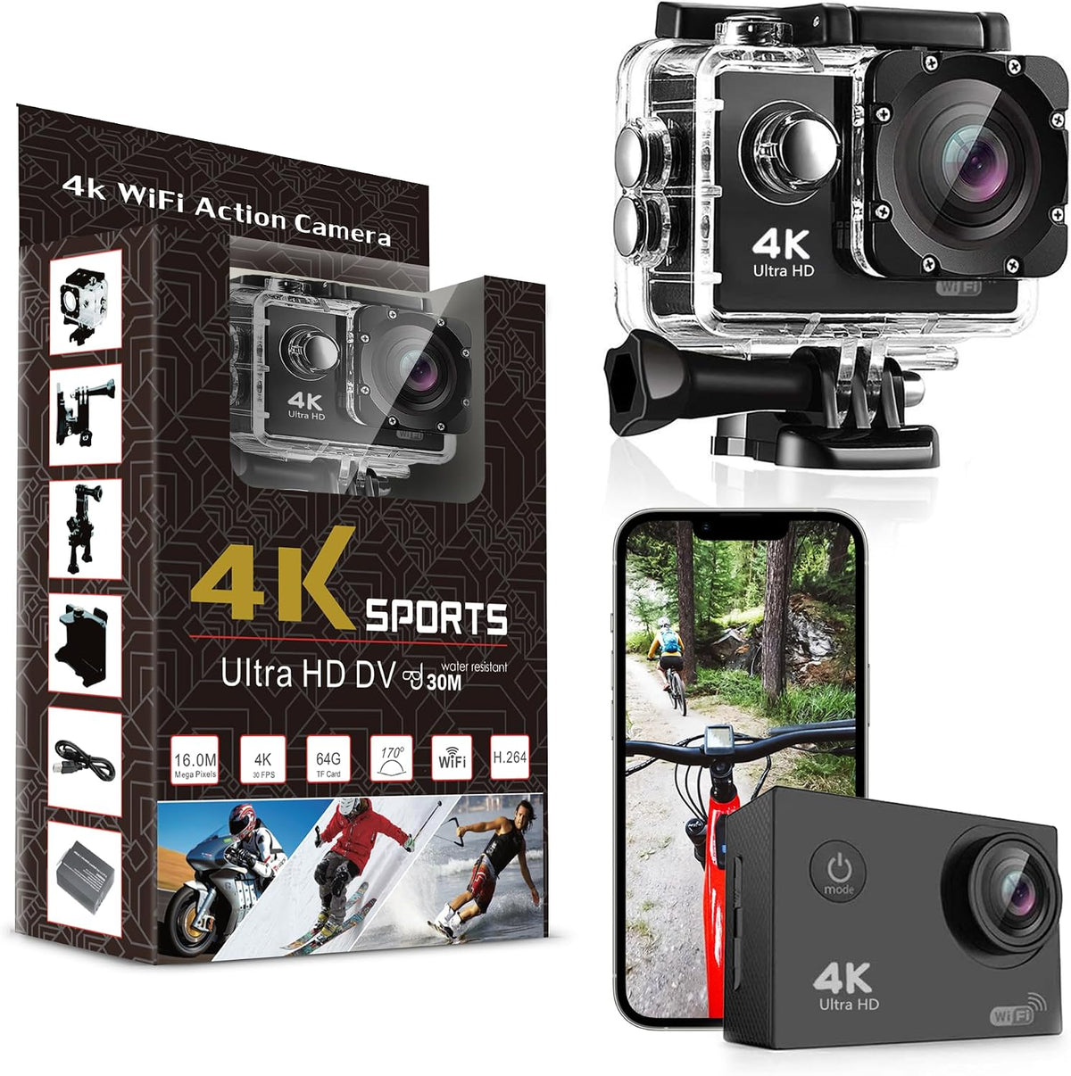 Falcon 4K Drone con cámara | Quadcopter para niños y adultos, princ...