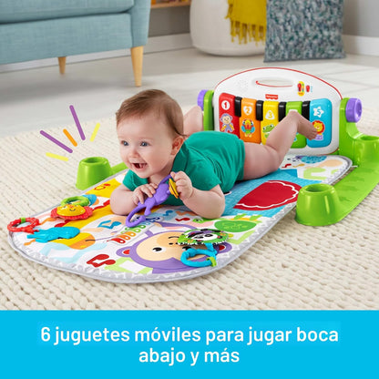 Gimnasio de piano Fisher-Price Baby Playmat Deluxe Kick &amp; Play...