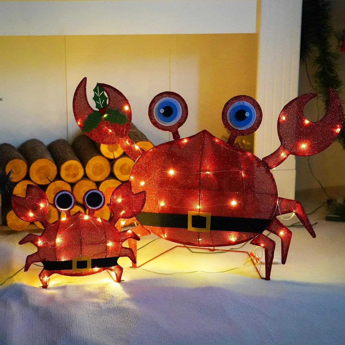 Dazzle Bright - Decoraciones navideñas para exteriores, 2 piezas de...
