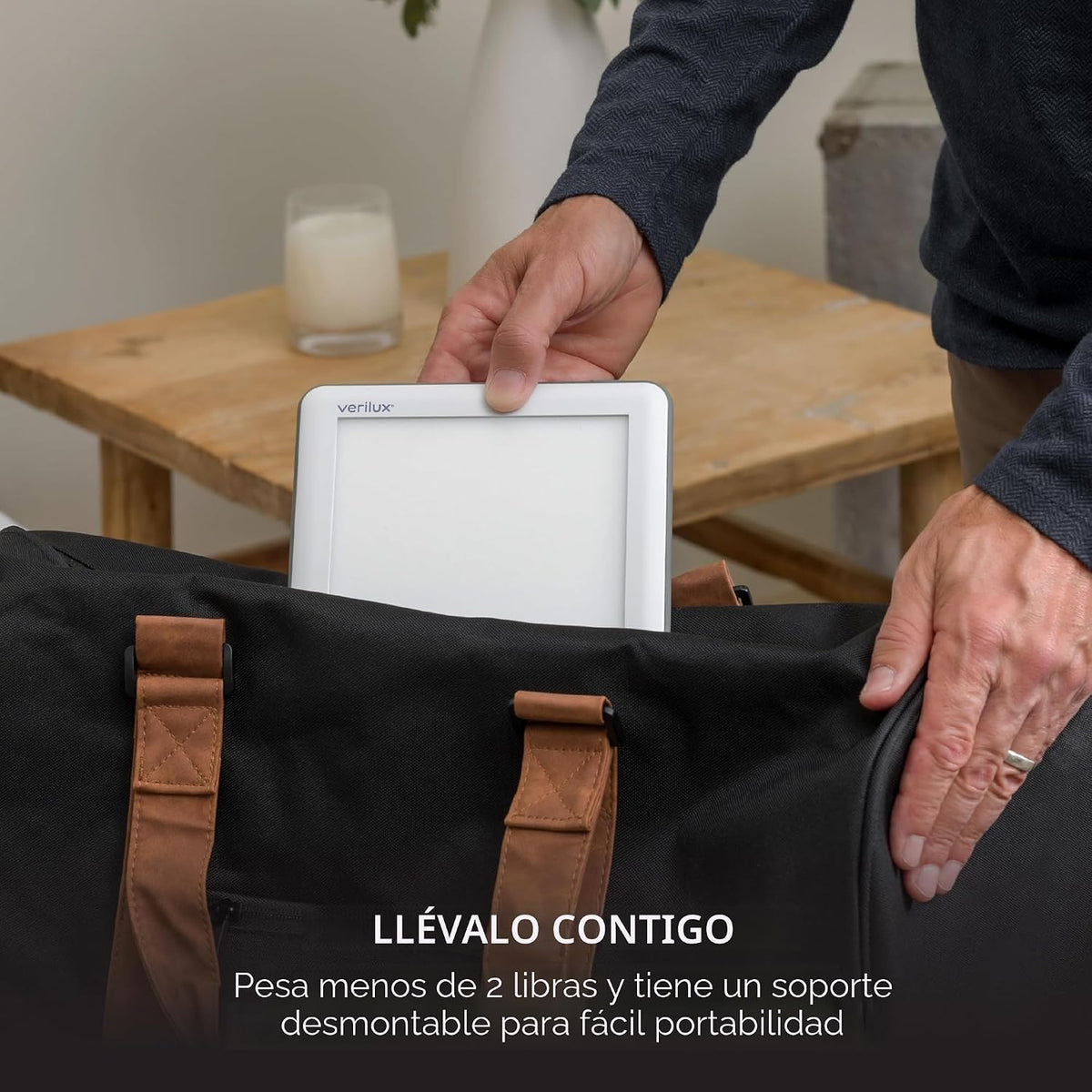 Verilux HappyLight Lucent - Lámpara de terapia de luz de un solo to...
