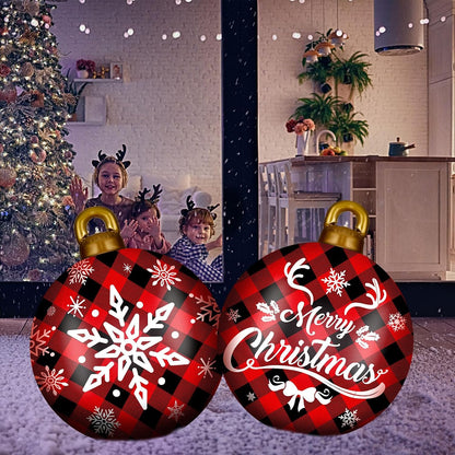 Jetec - Juego de 2 esferas inflables gigantes de Navidad de 32 pulg...
