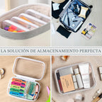 YOPCDJ Paquete de 3 fundas rígidas transparentes con cremallera, bo...