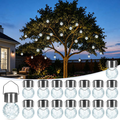 GIGALUMI Luces solares para decoración de jardín al aire libre | Bl...