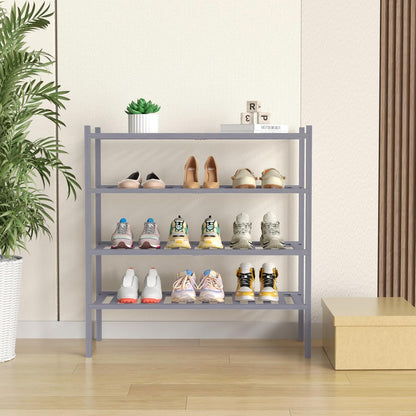 ROMGUAR CRAFT Zapatero de Bambú de 4 Niveles para Closet Independie...
