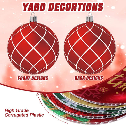 Rtteri - 30 adornos colgantes de Navidad para exteriores, estilo vi...