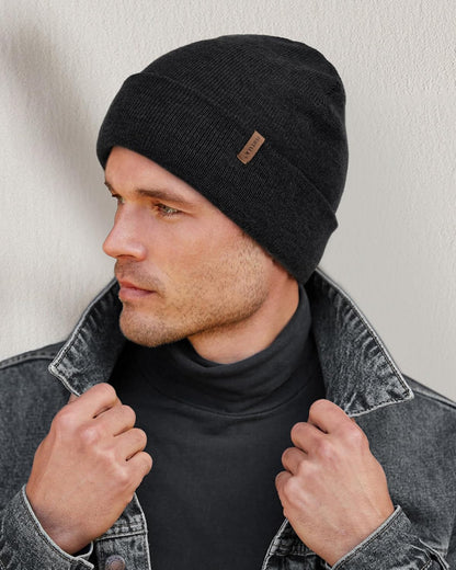 FURTALK Gorro de invierno con forro polar para hombre, doble capa,...