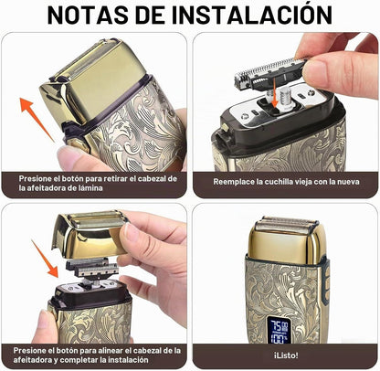Ufree Lámina y cortador de repuesto, cabezal de maquinilla de afeit...