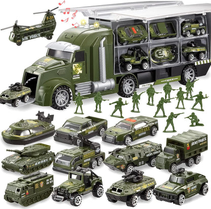 JOYIN - Camión militar 25 en 1 para niños a partir de 3 años, jugue...