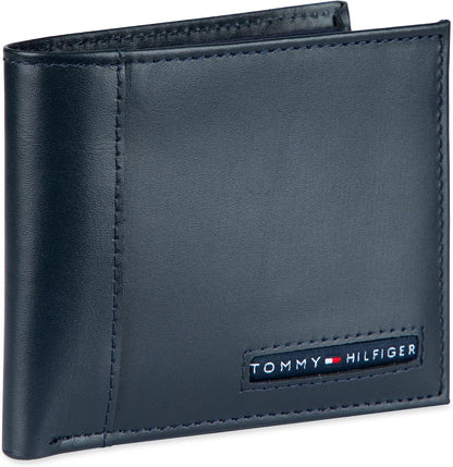 Tommy Hilfiger Cartera Passcase para hombre con ventana de identifi...