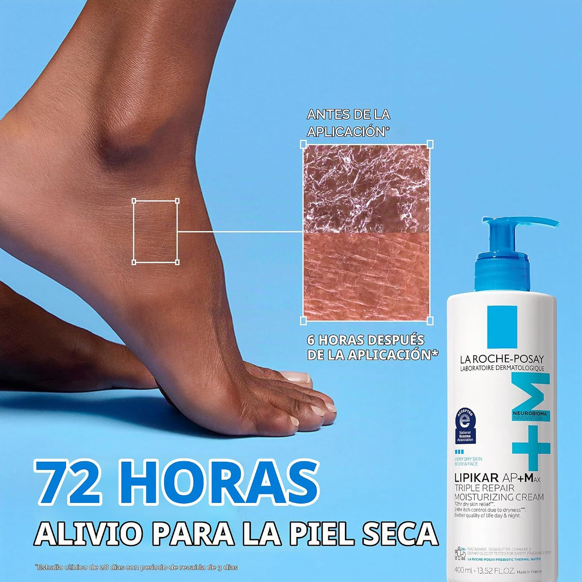 La Roche-Posay Lipikar AP+ - Crema hidratante triple reparadora, lo...