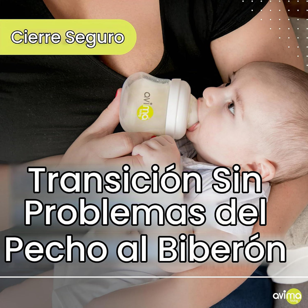 Avima Biberones anticólicos de 4 onzas con pezones de flujo lento....