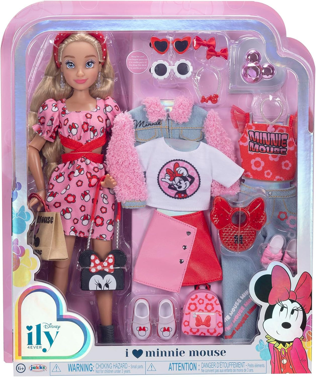 Disney ILY 4EVER - Muñeca de moda inspirada en Minnie Mouse, 11.5 p...