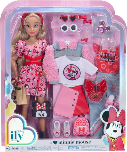 Disney ILY 4EVER - Muñeca de moda inspirada en Minnie Mouse, 11.5 p...