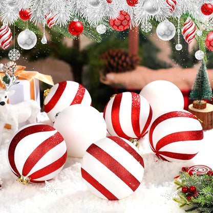 Deekin - Paquete de 8 bolas de adornos de Navidad extra grandes | B...