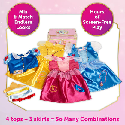 Disney Princess Baúl de Disfraces Deluxe 21 Piezas con Licencia Ofi...