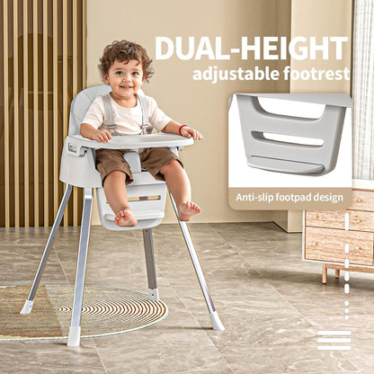 CheerKid - Silla alta 3 en 1 para bebés para meses y niños pequeños...