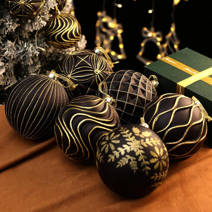 Lanpn 6 bolas de Navidad grandes de 6 pulgadas, decoraciones colgan...