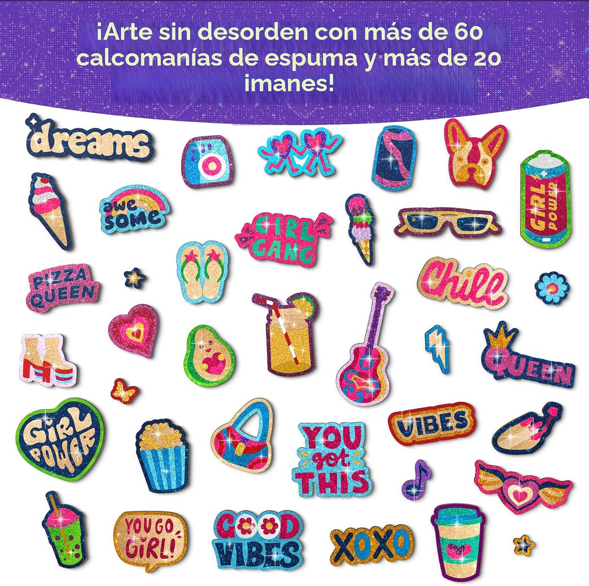 Skillmatics Foil Fun Girl Power, actividad artística y artesanal, r...