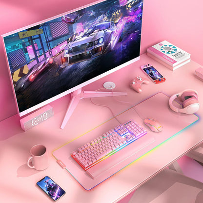 RedThunder K10 - Juego de teclado y mouse y reposamuñecas con cable...
