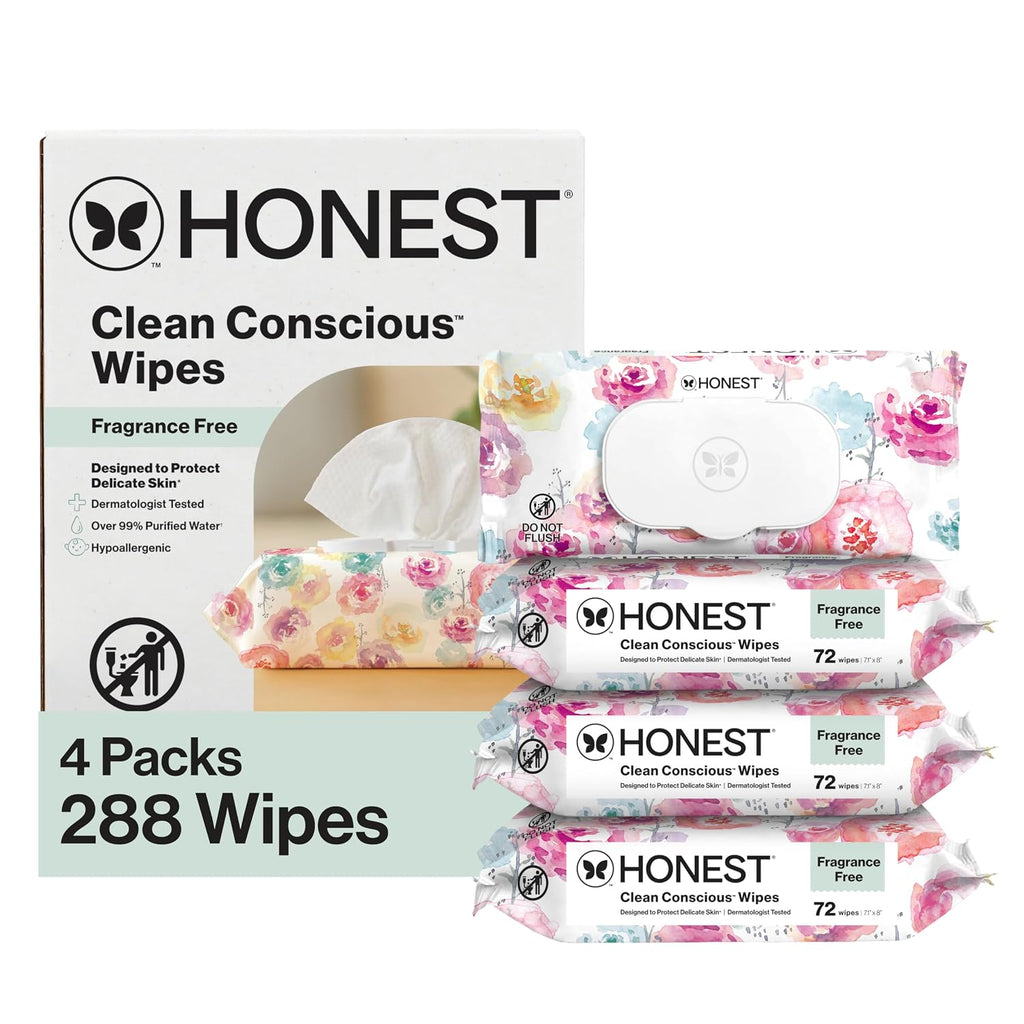 The Honest Company - Toallitas limpiadoras para bebé con 99% de agu...