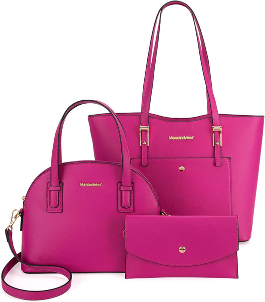 Montana West - Juego de 3 piezas de bolsos para mujer: bolso de man...
