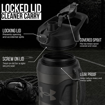 Under Armour Botella de agua aislada con asa y gancho para cerca, j...