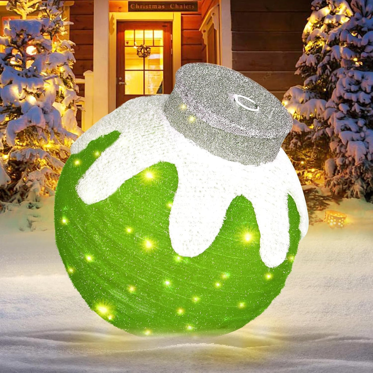 Adornos de Navidad para exteriores, decoración de bolas navideñas e...