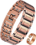 Pulsera de cobre para hombre Feraco, 3 veces más fuerte, pulseras m...