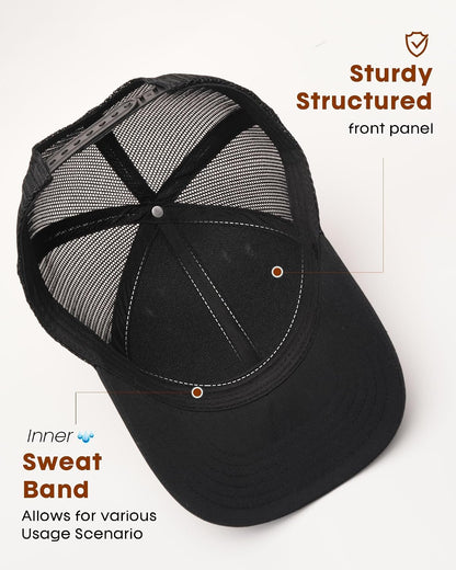 FURTALK Gorra de béisbol de malla estructurada para hombre, ajustab...