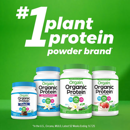 Orgain Proteína en polvo vegana orgánica de 0.74 oz, café helado, 2...