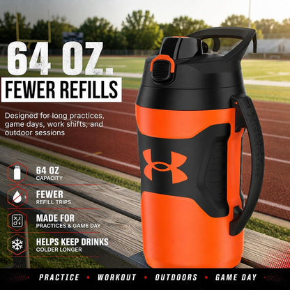 Under Armour Botella de agua aislada con asa y gancho para cerca, j...