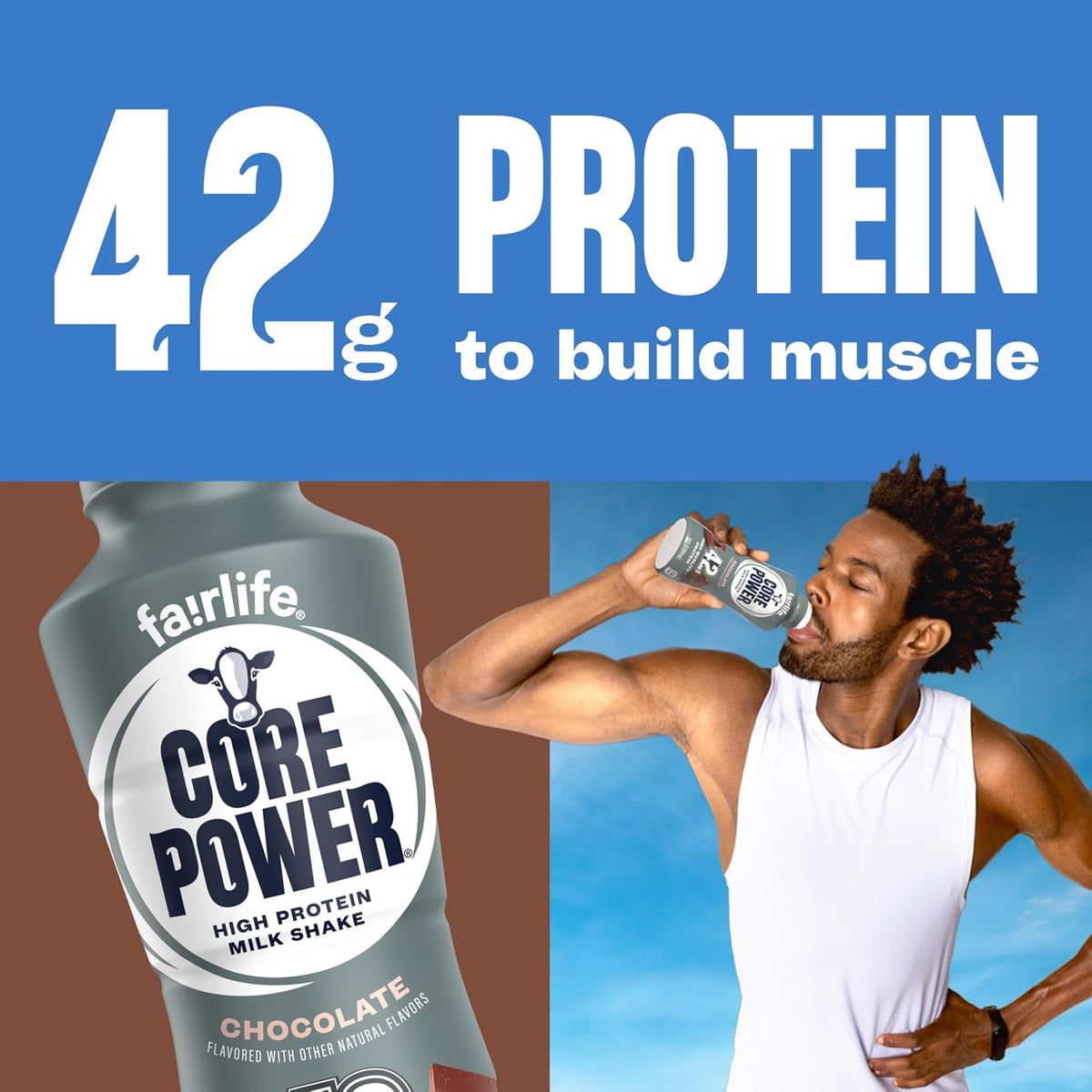 Core Power Shakes de proteínas altas (42 g), chocolate, listo para...