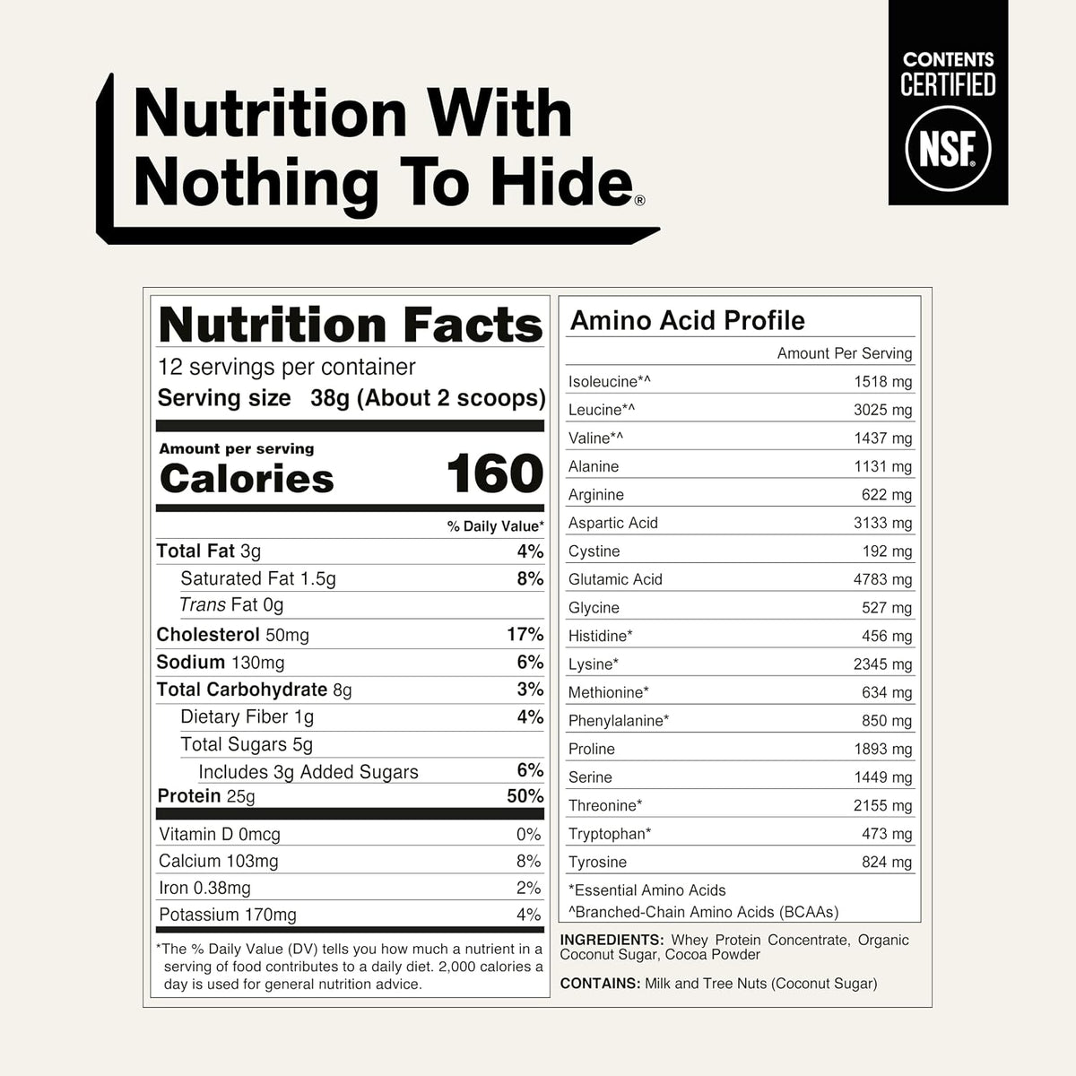 Naked Whey - Proteína en polvo de suero de leche alimentada con pas...