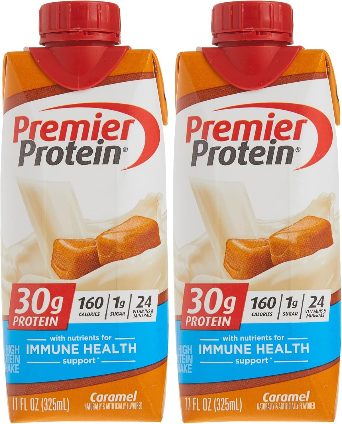 Premier Protein Premier Caramel - Batido alto en proteínas, 11 onza...