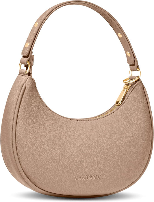 Bolsos Vantamo para mujer con forma de media luna con protección RF...