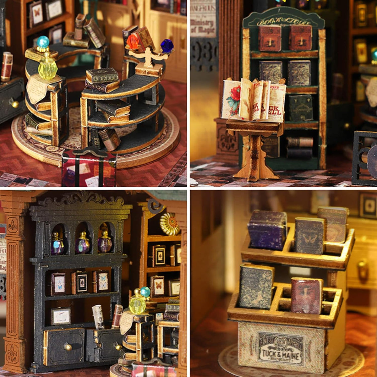 fifijoy Kit de casa de muñecas en miniatura, kits de casa pequeña,...