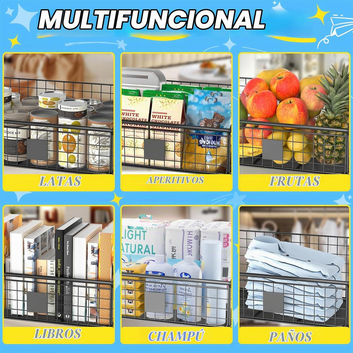 Kaiferty Cesta indestructible para juguetes para perros, contenedor...