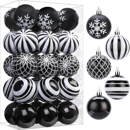 SHareconn 30 bolas de árbol de Navidad de 2.36 pulgadas, adornos en...