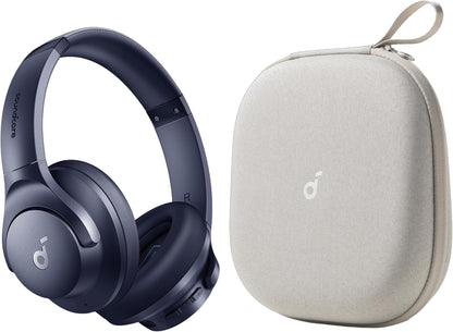 Auriculares Soundcore by Anker Q20i con funda protectora, azul, paq...